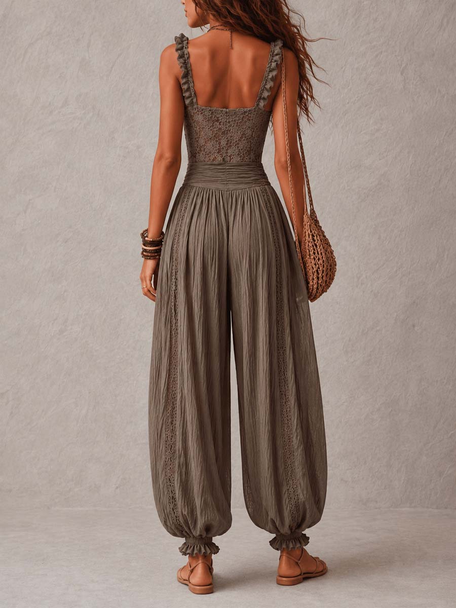 Florence | Bohemian Lace Jumpsuit
