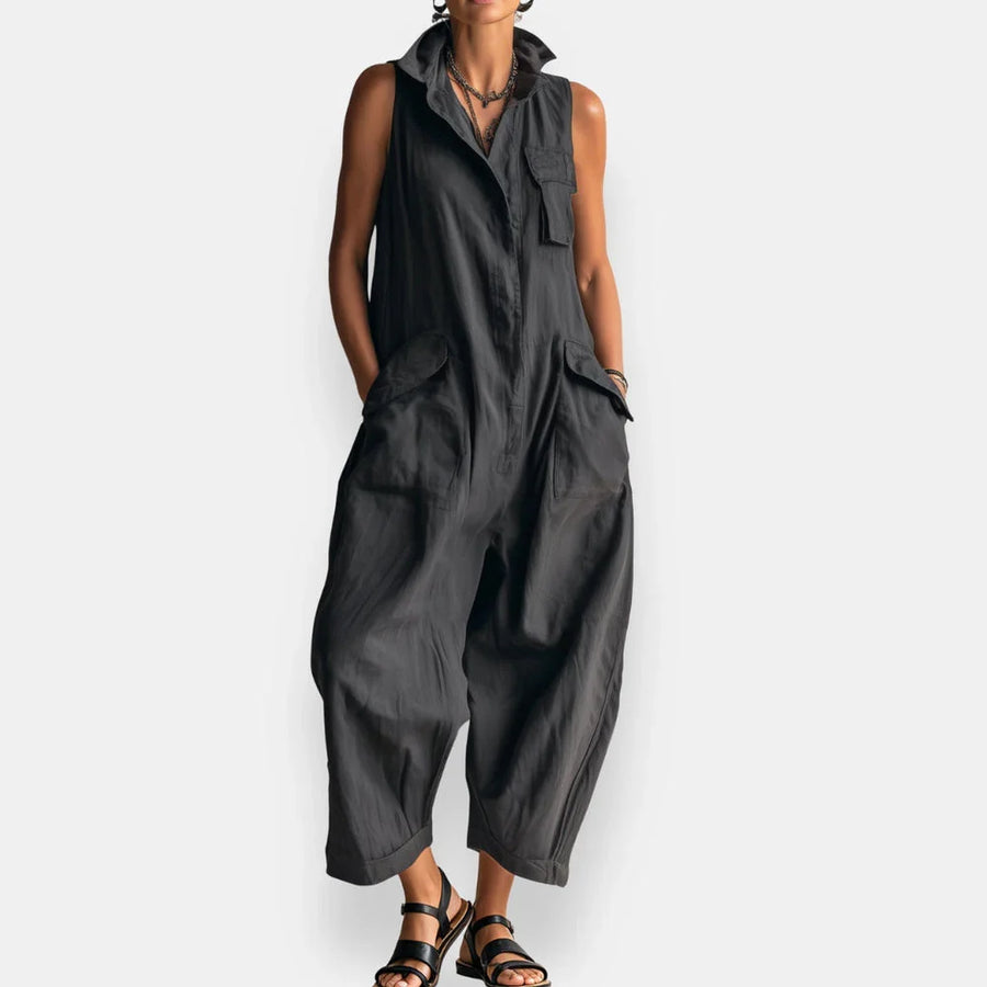RYKER | SLEEVELESS CARGO JUMPSUIT