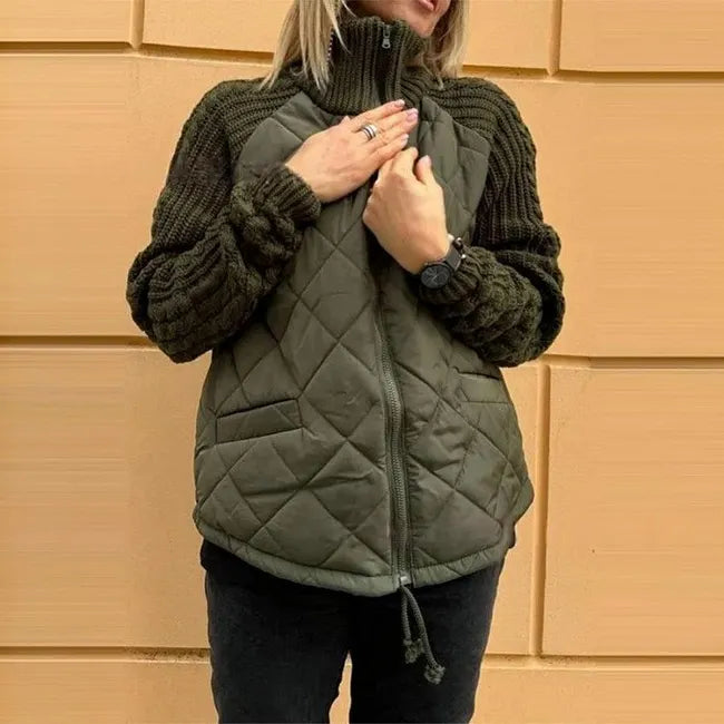 Sybil™ Quilted Knit Sleeve Jacket