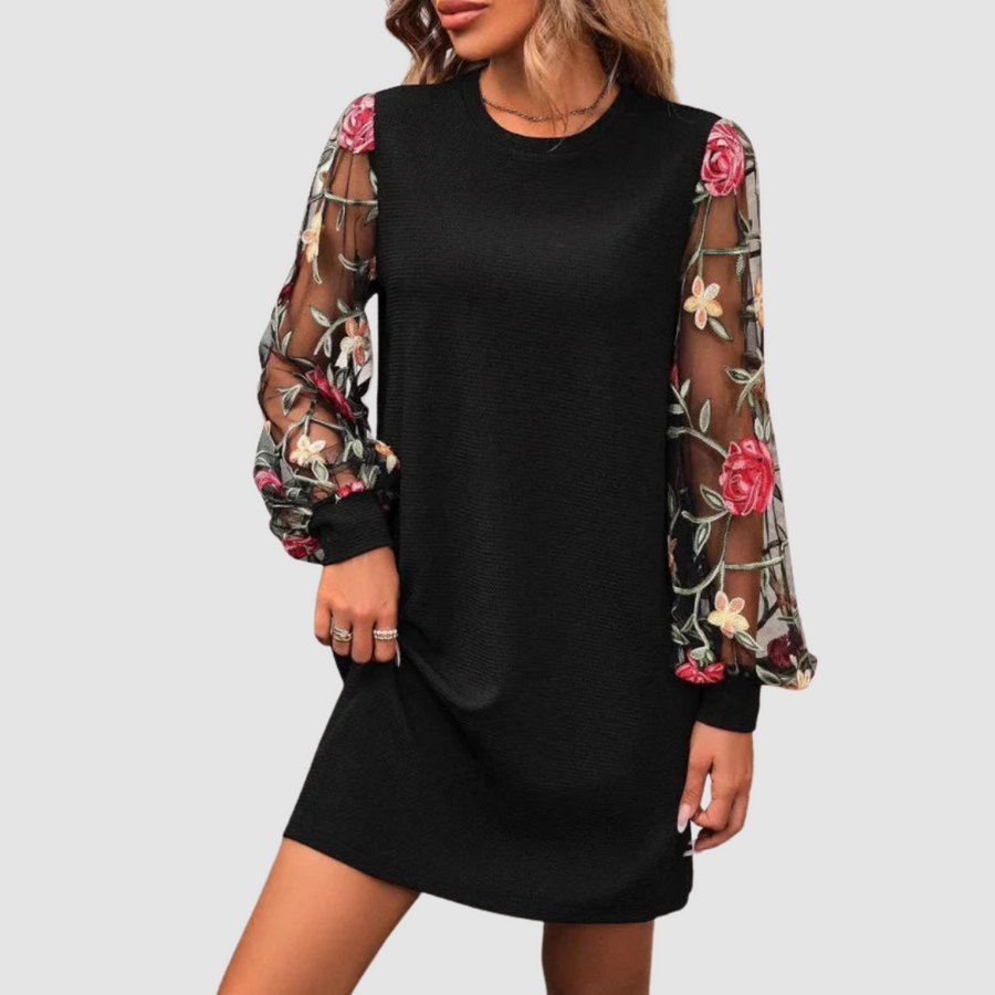Shara™ Lace Long Sleeve Dress