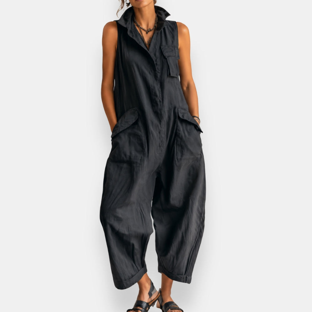 Janet™ Sleeveless Cargo Jumpsuit