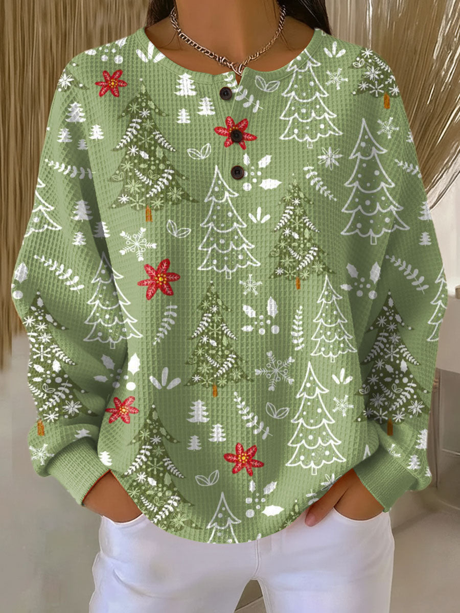 Ingrid | Christmas Tree Motif Sweater