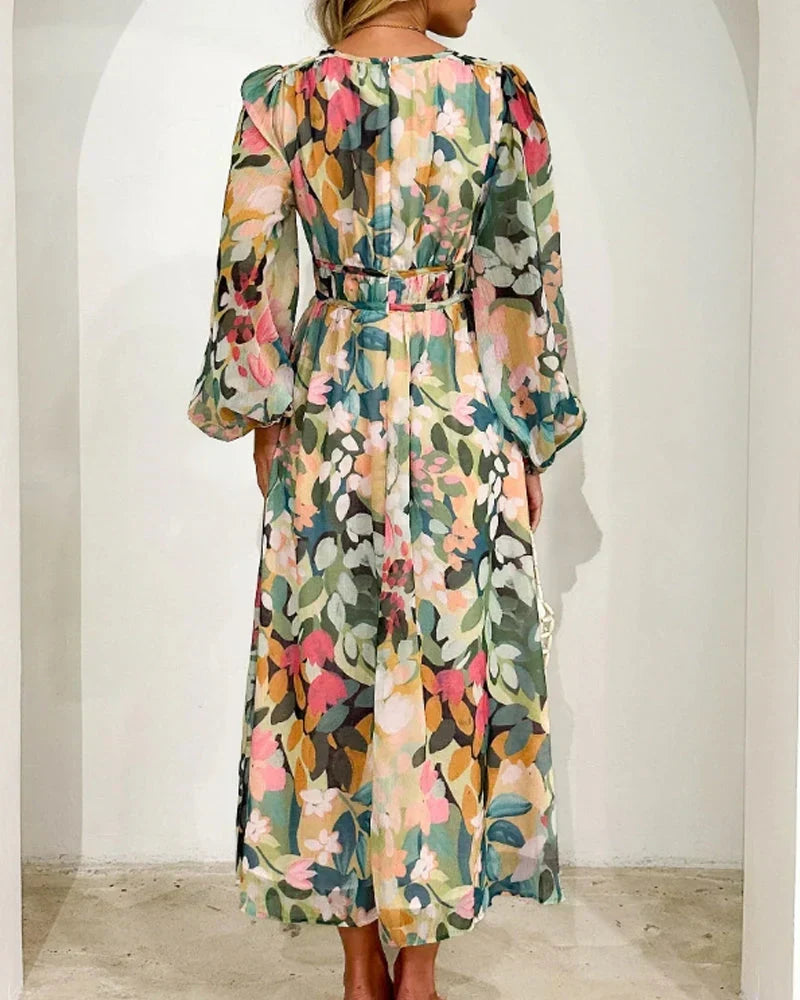 Kristin™ | Bohemian Pink Maxi Dress
