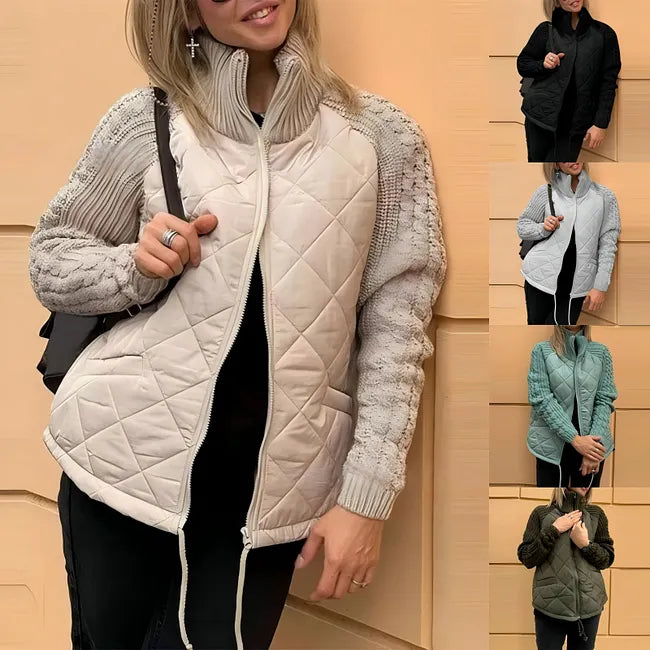 Sybil™ Quilted Knit Sleeve Jacket