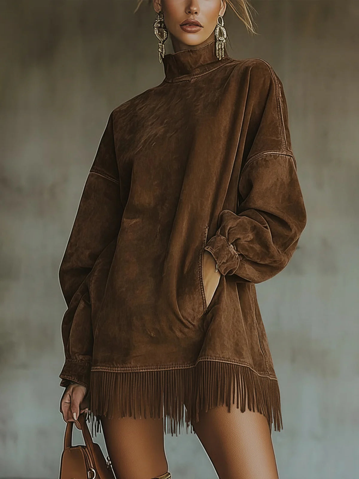 Natalia™ Suede Fringe Dress
