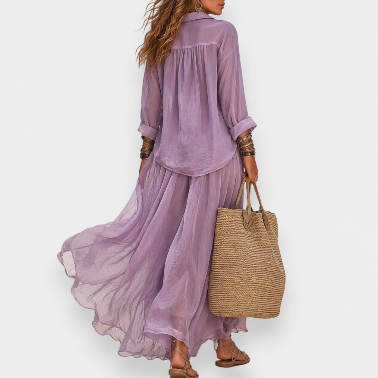 Clementine™ Blouse and Pleated Skirt Set