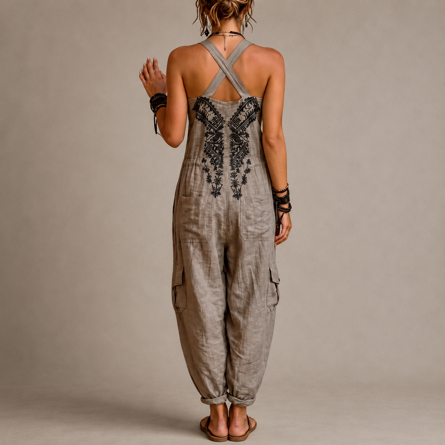 Hattie™ Embroidered Harem Jumpsuit