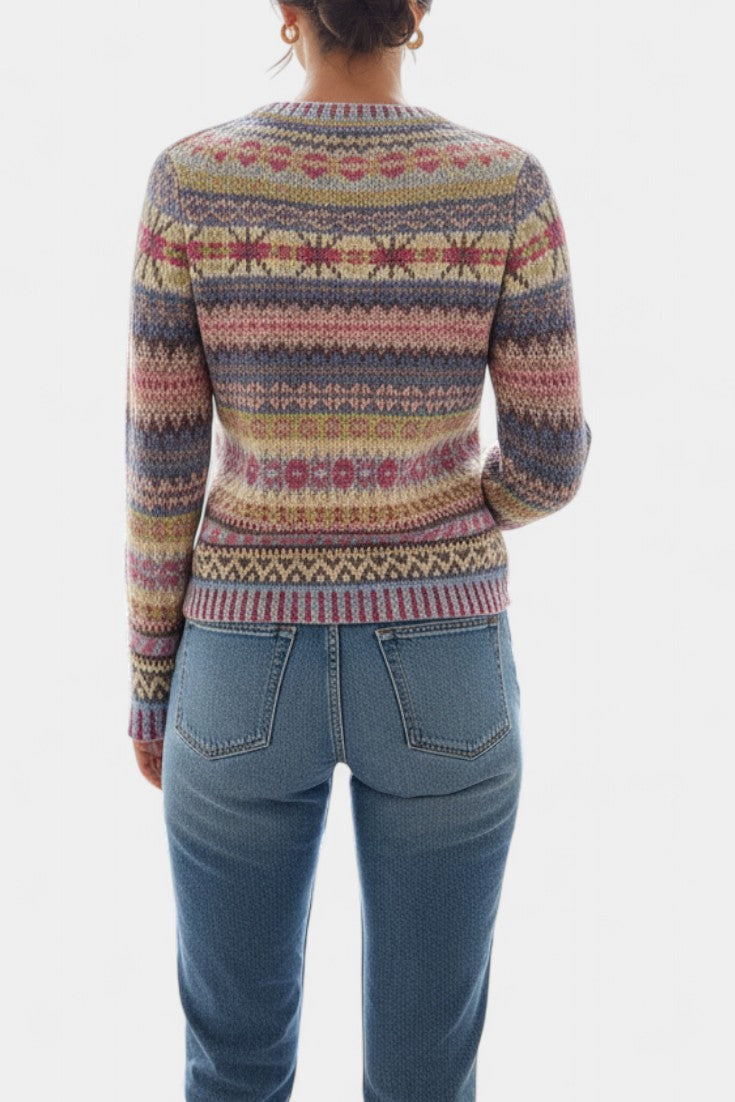 Basilea Knit Sweater with Jacquard Design