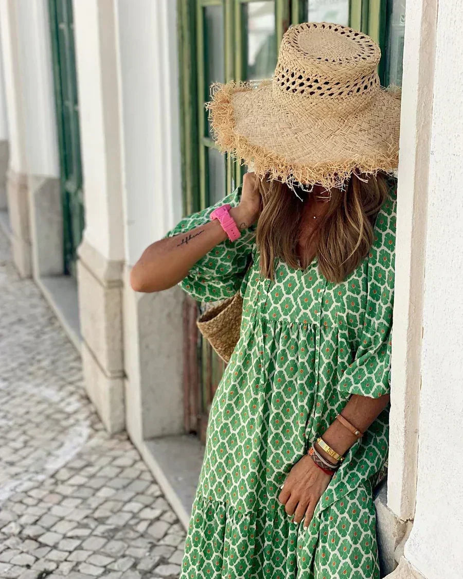 Fiona™ | Eclectic Boho Maximalist Dress