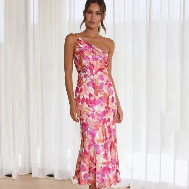 Eliza™ - Asymmetrical Strap Dress