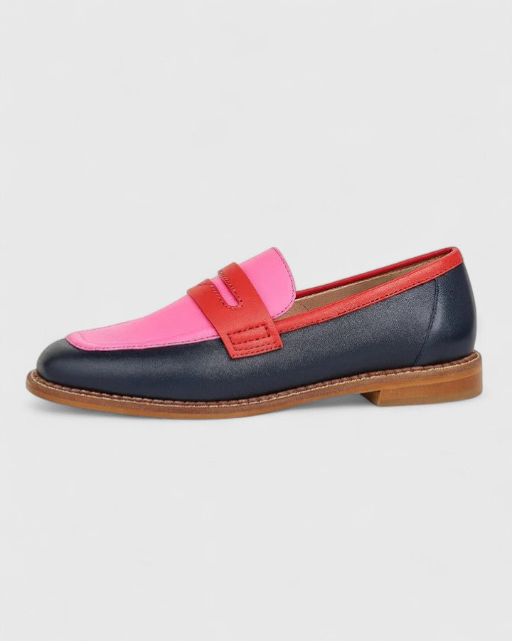 MATILDA | MULTICOLOURED PATTERN LOAFERS