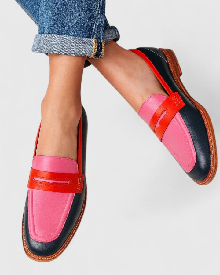 MATILDA | MULTICOLOURED PATTERN LOAFERS