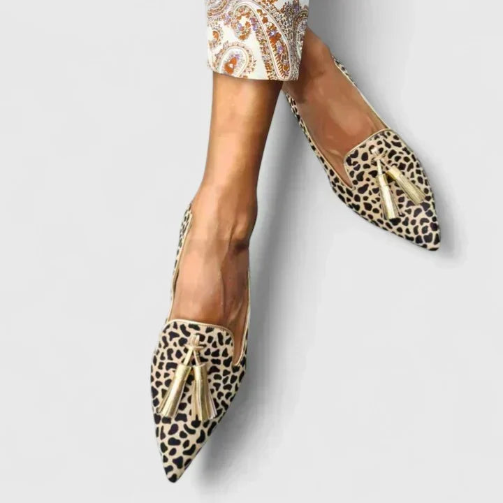 ROSALIND | PINK AND GOLD LOAFERS