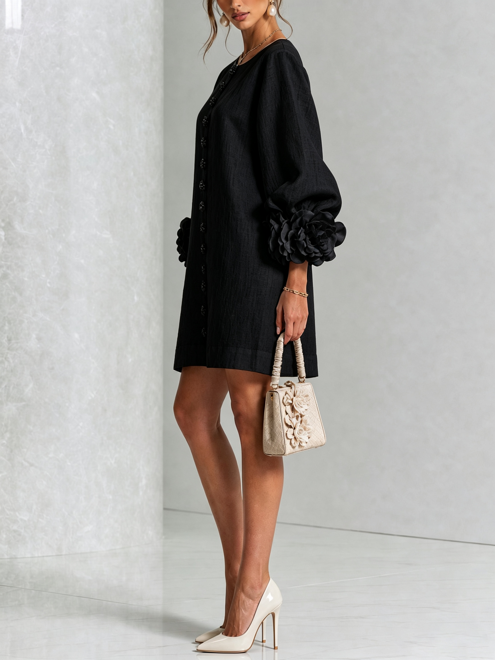 Henrietta™ Floral Button-Down Mini Dress