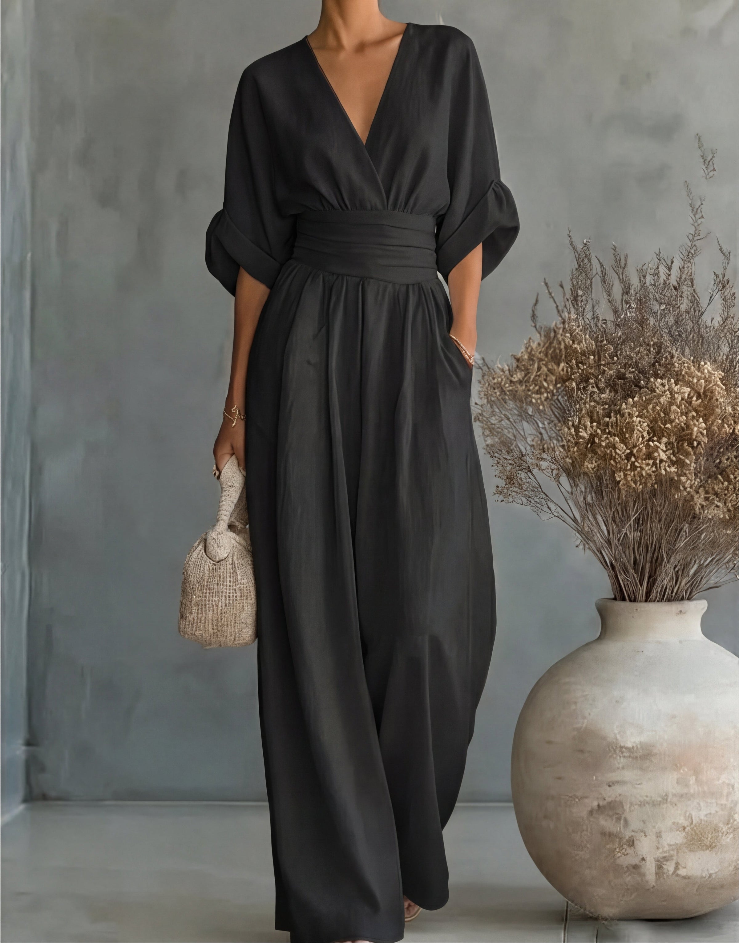 Élise – Elegant Fluid Jumpsuit