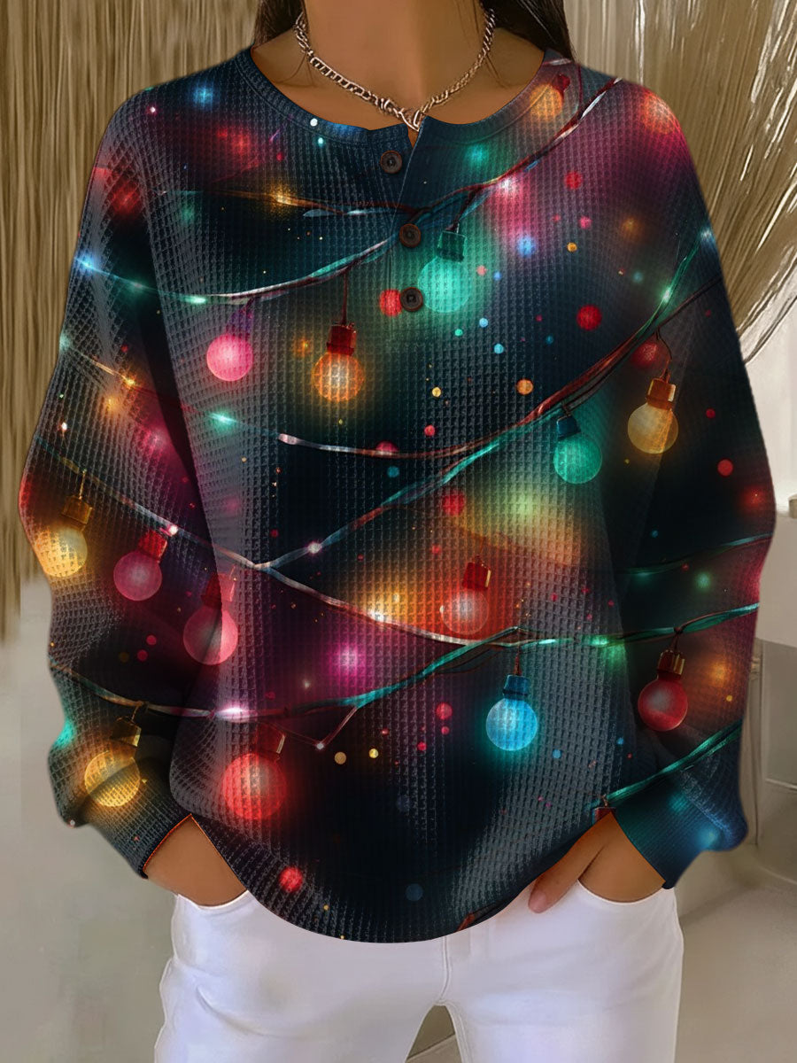 Sanna | Cozy Christmas Sweater with Lantern Design