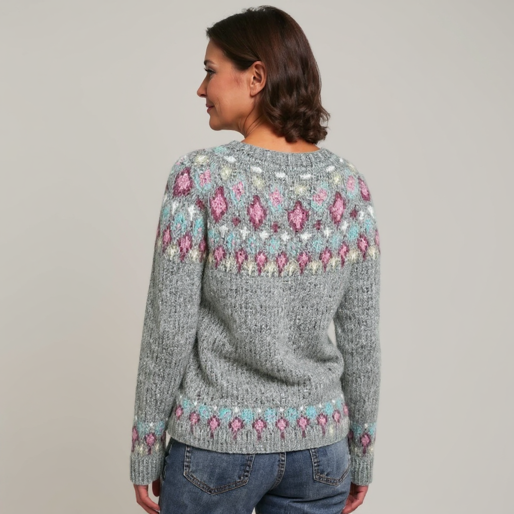 Candice | Retro Icelandic Knit Sweater