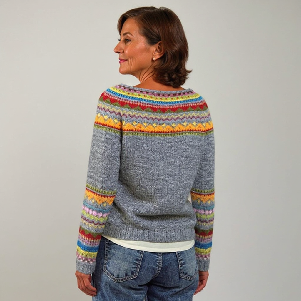 Ivy | Retro Icelandic Knit Sweater