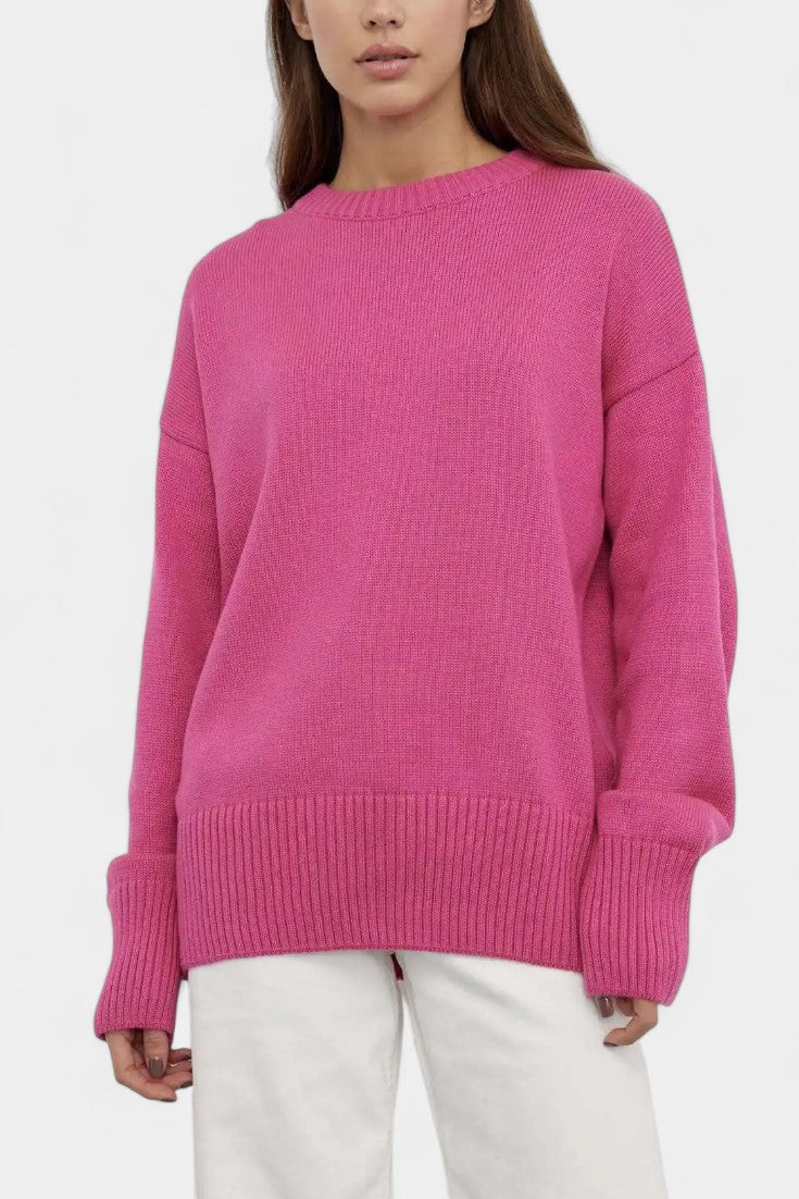 Krolyn Ribbed Detail Casual Pullover