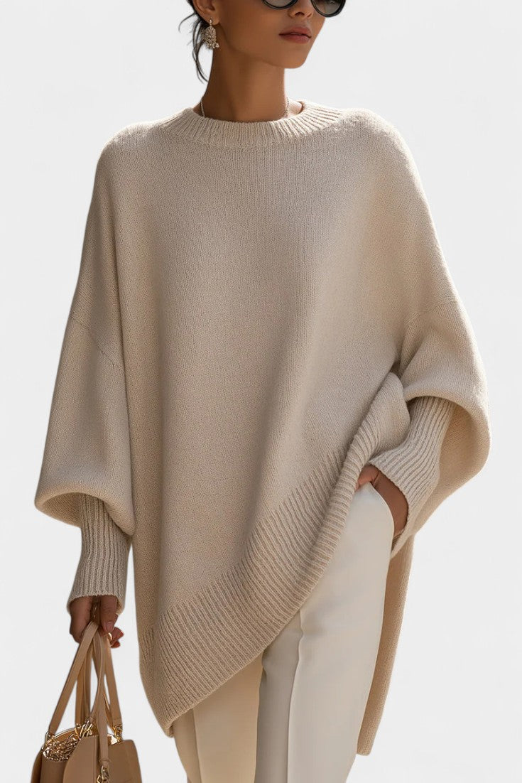 Ernesta Oversized Poncho: A Touch of Natural Elegance