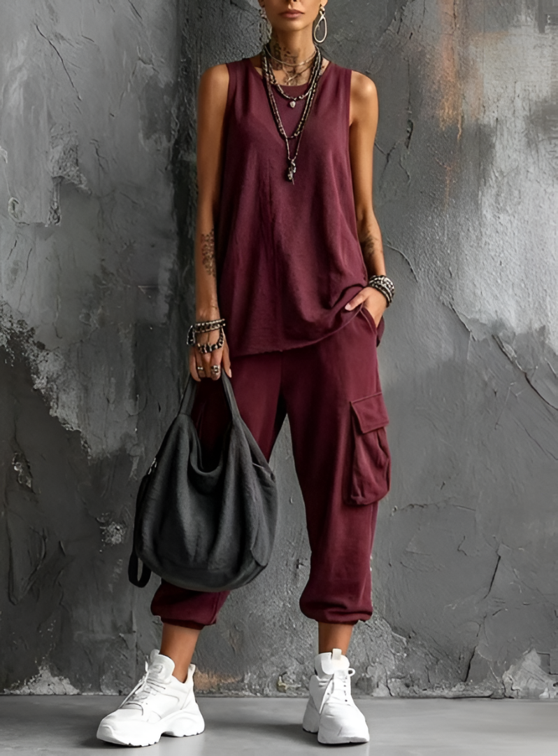 Joyce™ Cargo Pocket Two-Piece Set