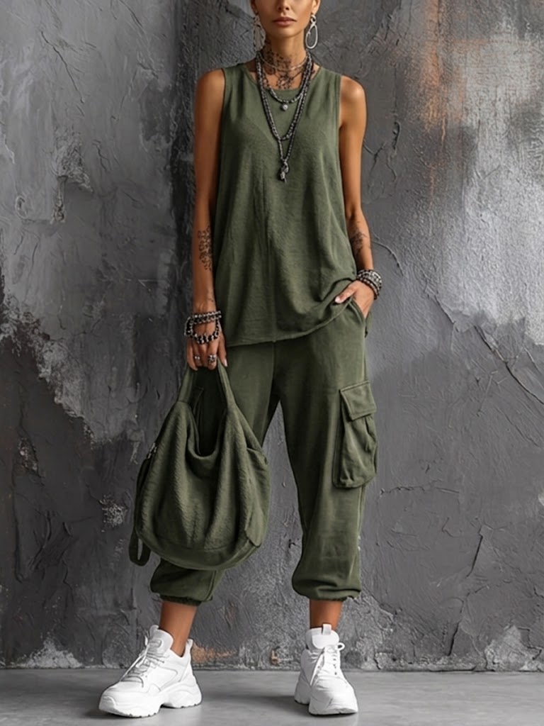Joyce™ Cargo Pocket Two-Piece Set